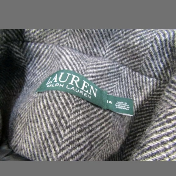 Lauren Ralph Lauren Wool Blend Coat Gray US Sz 14